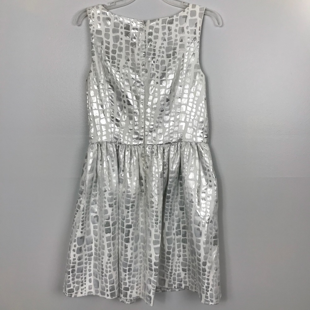 β¨HPβ¨ Mac + Jac Silver Skater Dress - Picture 2 of 8